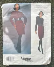 Vogue designer sewing pattern 2984 Geoffrey Beene jacket & dress Uncut FF 8-12