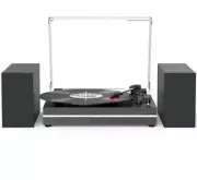 Vinyl Record Player with External Speakers Wireless Turntable Portable...