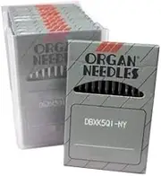 100 Embroidery Needles Organ DBXK5Q1-NY Compatible for Janome MB4, Melco EP4, Elna (Size 11)