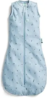 ergoPouch 1.0 TOG Sleeping Bag – Sleeveless – 3–12 Months – Dragonflies Print – Organic Jersey Cotton – Ideal First Sleeping Bag for Arms-Out Sleepers – Safe & Comfortable Design