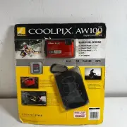 Nikon Coolpix AW100 Orange 16MP Waterproof 5X Optical Zoom Full Digital Camera
