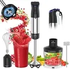 Electric Immersion Blender Handheld 1200W, 5-In-1 Hand Blender Mixer for Kitchen