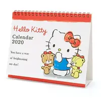 在飛比找樂天市場購物網優惠-大賀屋 日本製 Hello Kitty 桌曆 2020 萬年