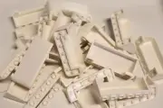 4 Lego White Windscreen 2 x 6 x 2 Inv 316
