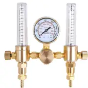 Dual Output Argon Regulator Flow Meter for TIG MIG Welding 0-60CFH 0-4500PSI ...