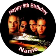 Fast and Furious REAL EDIBLE ICING CAKE TOPPER PARTY IMAGE FROSTING SHEET