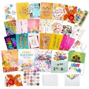 Joyberg 32 PCS Happy Birthday Cards Bulk with Envelopes, 4x6 Assorted Birthda...