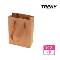 在飛比找momo購物網優惠-【TRENY】牛皮紙禮物手提袋-小10入