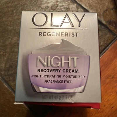 Olay Regenerist Night Recovery Hydrating Moisturizing Cream - NIB - 1.7 Oz