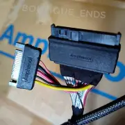 Amphenol SFF-8639 U.2 PCIe NVMe to SFF-8643 HD Mini-SAS SATA 12 Gb/s Cable Wire