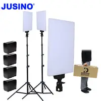 在飛比找PChome24h購物優惠-JUSINO LED380C平板攝影燈全配雙燈組