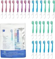 Portable Toothbrush - 5-in-1 Mini Toothbrush With Toothpaste Floss Pick Tongue Scraper - Floss Toothpaste Tongue Scraper Mini Set For Adults -Kids Travel Home