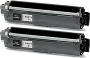 Ink Stop 2 Pack Compatible Toner Cartridge for Brother TN-251BK TN251BK Brother DCP9015CDW HL3150CDN HL3170CDW MFC9140CDN MFC9330CDW MFC9335CDW MFC9340CDW