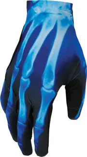 Thor Sportmode X-Ray Motocross Gloves, black-blue, Size S for Men Black Blue
