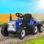 ALFORDSON Kids Ride On Car Tractor 12V Blue