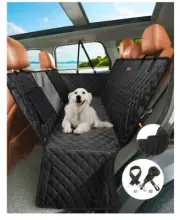 nzonpet 4-in-1 Dog Car Seat Cover 100% Waterproof Scratchproof Dog Hammock wi...