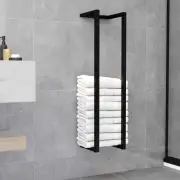 vidaXL Towel Rack Black 25x20x95 cm Iron BMG
