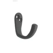 Zenith 40mm Matte Black Single Robe Hook