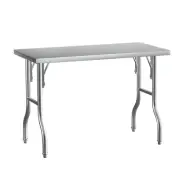 Cefito Stainless Steel Kitchen Benches Work Bench Food Prep Table Foldable 430