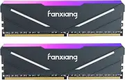 fanxiang RGB DDR4 RAM 16GB (2x8GB) 3600MHz CL18 V1.35, Desktop Gaming Memory, Intel XMP 2.0 & AMD Compatible - Black