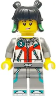 LEGO® Minifig mk161 - Mei - White Jacket, Flat Silver Legs