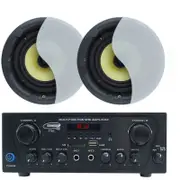 Weconic Bluetooth Amplifier + 2x6" Ceiling Speakers Package