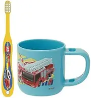 Skater KTB5 Toothbrush Set, Toothbrush Set with Stand, Cup, For Children 3-5 Years Old, Tomica 19, 6.1 fl oz (180 ml), 5.7 inches (14.5 cm)