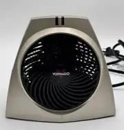 Personal Space Fan Electric Heater Gold Black Portable Tabletop; vornado new