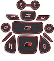 Anti-Slip Gate Slot Cup Mat for Toyota for Yaris for GR 2020 2021 Hybrid Sport Style Modification Car Non-Slip Pad Non-Slip Mat (Color : 2)