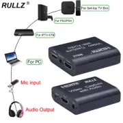 Rullz USB 2.0 Mic Input HDMI Loop Audio Video Capture Card Record Live Streaming