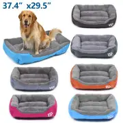 37.4x29.5" Large Pet Dog Bed Puppy Cushion House Washable Sleeping Kennel Mat