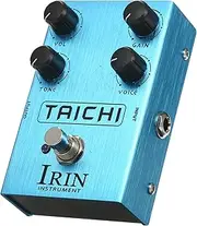 Overdrive Guitar Effect Pedal Speaker Overload Effect Processor Effector with Tone Gain Volume Voice Controls for Electric Guitar - Taichi Light Blue One Size
