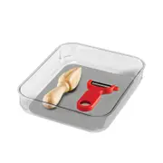 Madesmart Square Soft Grip Tray Clear