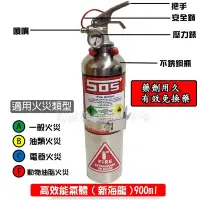 在飛比找Yahoo!奇摩拍賣優惠-車用滅火器 HFC-227潔淨氣體滅火器 兼催淚900ml不