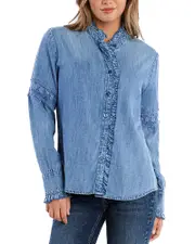 Billy T Melody Lace Ruffle Shirt