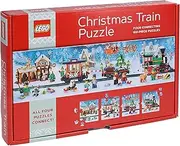 Chronicle Books Lego Christmas Train Puzzle: Four Connecting 100-piece Puzzles