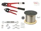 55x Stainless Steel Balustrade Kits 316 305M 7x7 Wire Hand Swaging Tool Cutters
