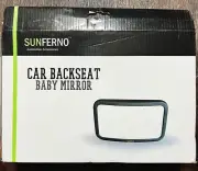 New Sunferno Baby Backseat Compact Mirror for Car NEW In Box Adjustable Strap