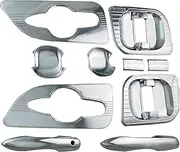 Car Chrome Accessories,Door Handle Bowl Covers Trim Paste Style,Compatible with Toyota Hiace Commuter 300 Series 2019 2020 2021 2022 2023