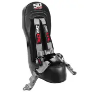 RZR Bump Seat & Silver Harness w/Auto Buckle Polaris XP 1000 Turbo S 900/1000