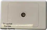WHITE GLOSS AERIAL COAXIAL TV OUTLET ANTENNA SOCKET WALL PLATE FEMALE