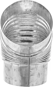TEHAUX 45 Wood Stove Extension Elbow Chimney Connector Durable for Outdoor Wood Stove Kit Compatible with Standard Chimney Systems