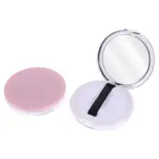 2 Pcs Dry Powder Box Man Travel Case Make-up Loose Small Compact Container