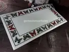 White Marble Dining Table Antique Marble Top Multi Butterfly Inlay Hallway Decor