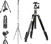 NEWAVE 55 Inch Ball Head Heavy Duty Professional Camera Tripod Monopod Stand for DSC DSLR Mirrorless Camera Video Camcorder