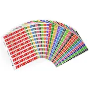 Avery 44538 Label Kit Side Tab Alpha Series 25 X 42Mm Assorted Colours Pack 1080