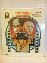 Vintage Rare 1982 CED Videodisc RCA Video Disc Three Stooges Disc 1 & 2 SEALED