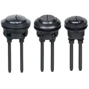 Dual Action Smooth Operating Black Toilet Flush Button for Convenience