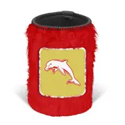 Redcliffe Dolphins NRL Fluffy Furry Stubby Holder Can Cooler