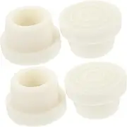 Generic 4pcs Residential Ladder Rubber Pool Ladder Plugs Ladder Stopper Floats Inflatables Pool Vacuum Aquatic Dumbbell Fitness Fish Clamps Pool Safety Hooks Ladder Stabilizer Heater White